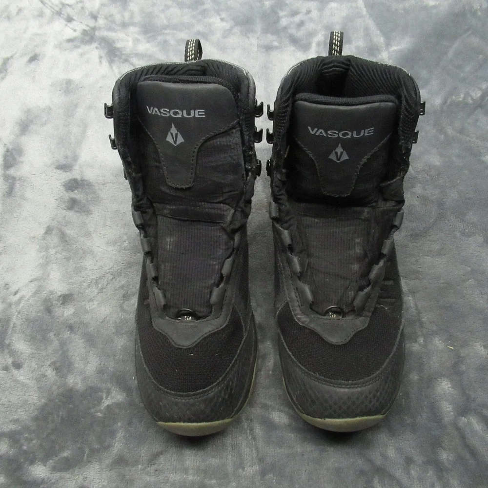 Vasque Mens Boots 9M Coldspark‎ Black Waterproof Hiking Trail Rugged Mid Lace